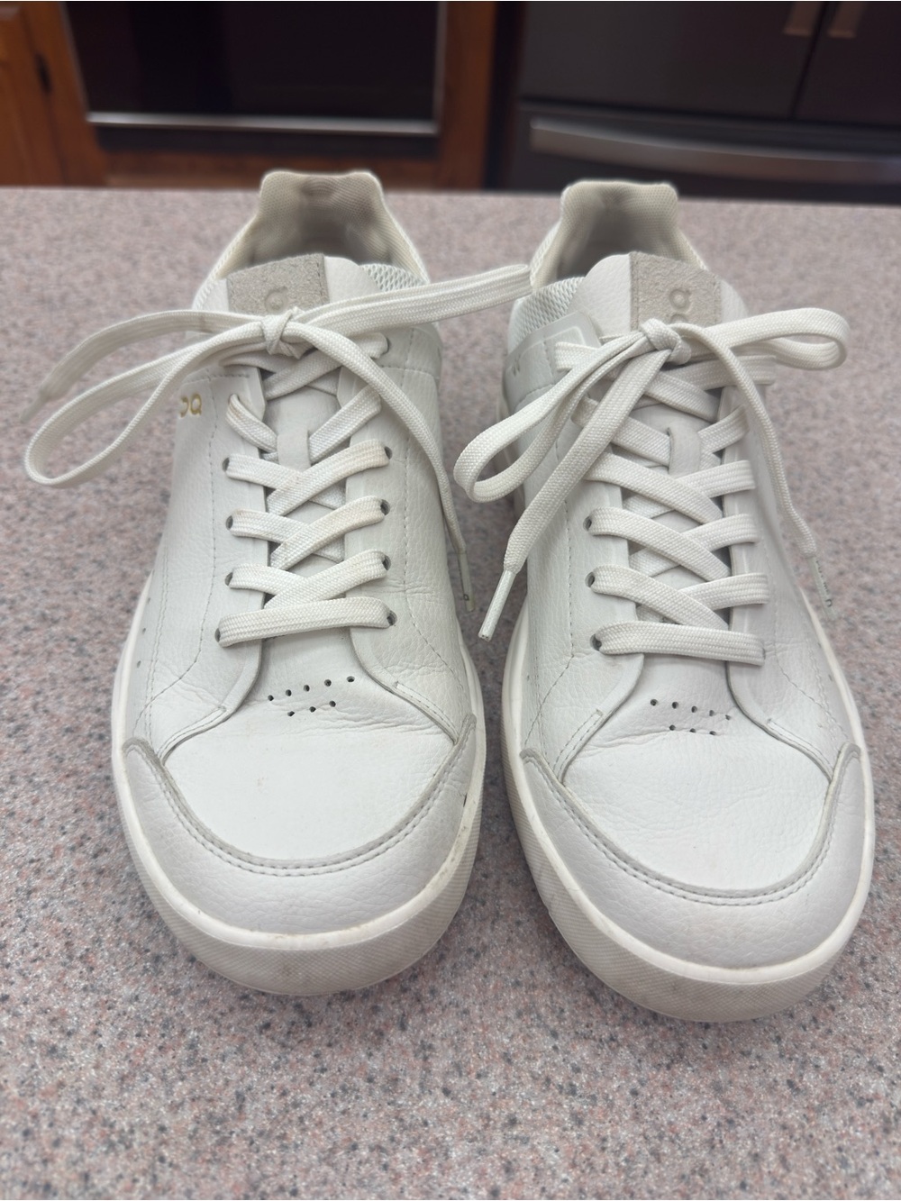Women's White Leather On Cloud